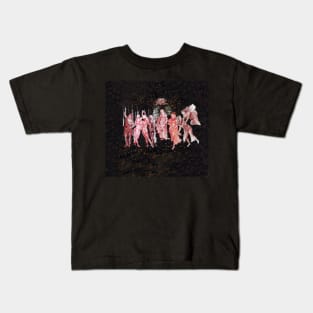 Botticelli's Spring red watercolor Kids T-Shirt